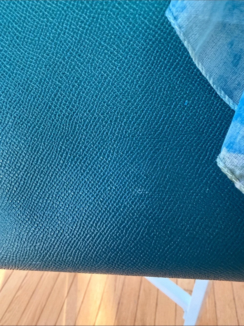 Coach Ombre Teal Tote with Floral Scarf